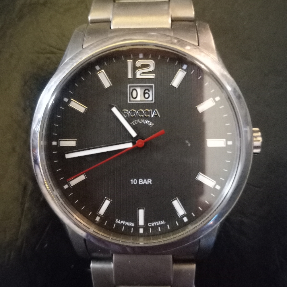 Men's Boccia titanium watch
